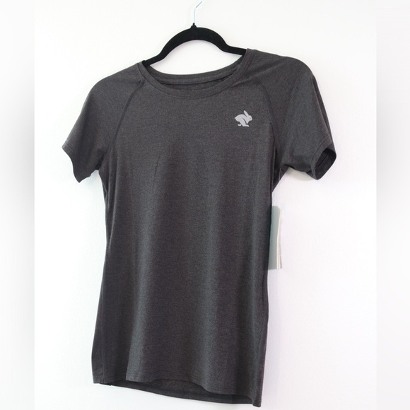 NWT Run In Rabbit Womens XS Black Charcoal EZ Tee Tshirt Top Shirt Short Sleeve - Picture 8 of 10